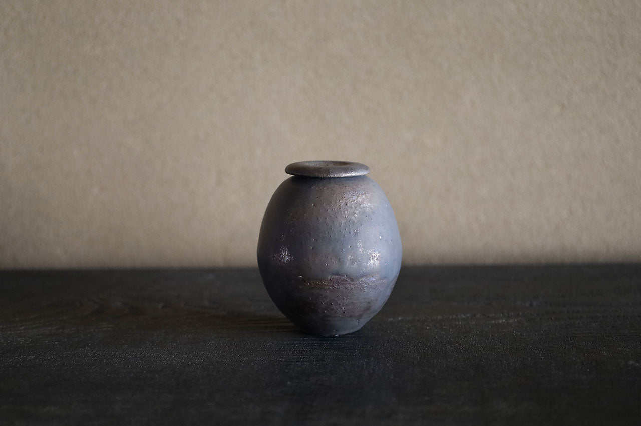 船串篤司 茶入れ 黒