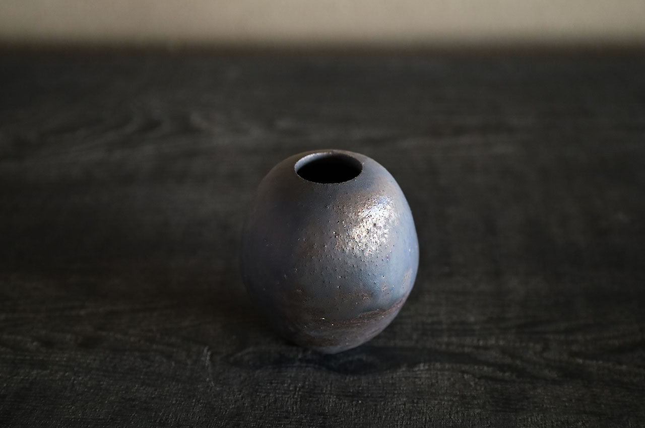船串篤司 茶入れ 黒