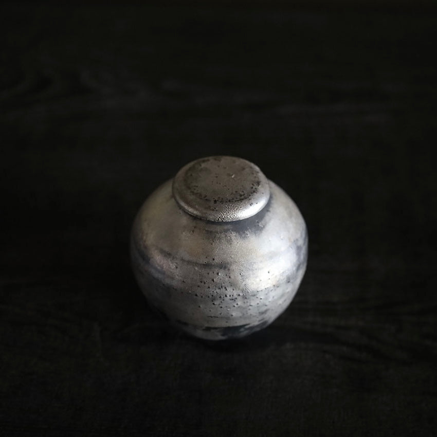 船串篤司 茶入れ 銀
