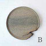 浮様 丸盆 300 鎹付 鼠