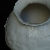 25-10S 池田優子 白磁 白釉花器-2