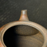 25-10S 陽景窯 炭化窯変ひだすき満月茶注