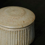 25-10S 境道一 ミモザ灰釉 フタ物