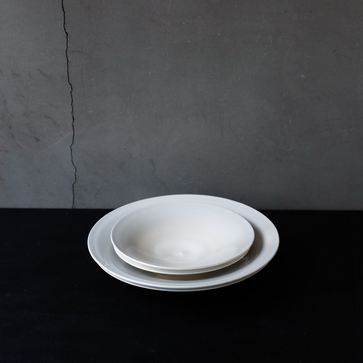●26-HN-25 Double Lip Plate M White