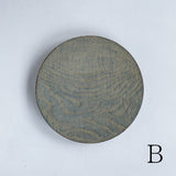 浮様 丸皿 240 鼠