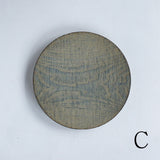 浮様 丸皿 240 鼠