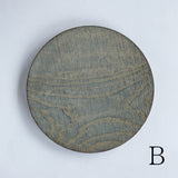 浮様 丸皿 280 鼠