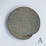 浮様 丸皿 280 鼠 鎹