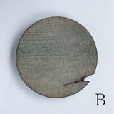 浮様 丸皿 280 鼠 鎹