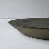 浮様 丸皿 240 鼠