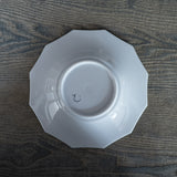 Yuichi Murakami White Porcelain Twelve-Sided Cup & Saucer