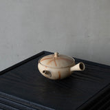 25-10S 陽景窯 白泥ひだすき平型 小 茶注