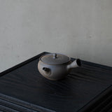 25-10S 陽景窯 窯変焼〆袋鉄鉢 小 茶注