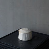 25-10S 境道一 ミモザ灰釉 フタ物