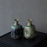 25-10S 陶器工房壹 灰釉徳利セット