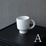 25-10S やまほん陶房 白釉カップ A