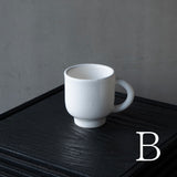 25-10S やまほん陶房 白釉カップ A