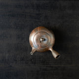 25-10S 陽景窯 炭化窯変ひだすき満月茶注