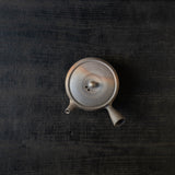 25-10S 陽景窯 窯変焼〆袋鉄鉢 小 茶注