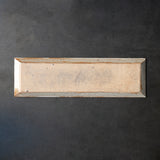 25-10S 中里花子 厚板長板皿 刷毛目