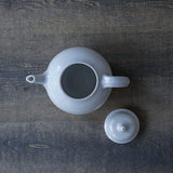 ●22-TS22 白釉 後手ポット