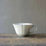 Yuichi Murakami - White Porcelain Cup "Morning Glory" Small