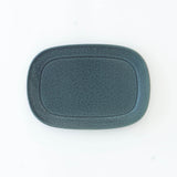 ●21- L001 Oval Plate M "Kosui" (Lake Blue)