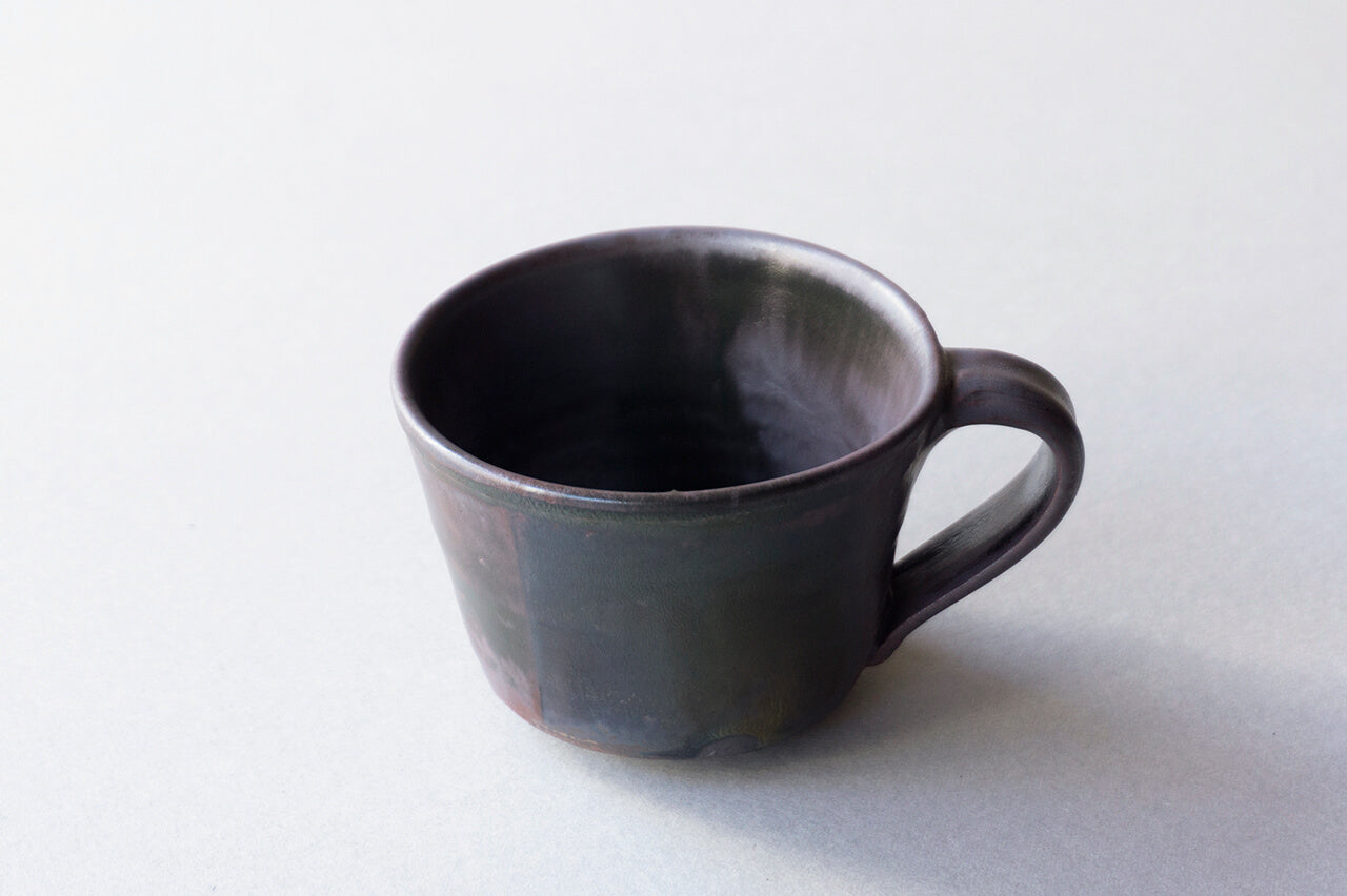 Yukiko Kiln Coffee Cup "Kuro (Black)-Karatsu"