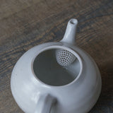 ●22-TS22 白釉 後手ポット