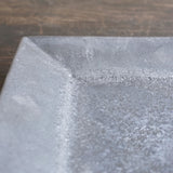 宮城陶器 角皿 大 黒釉