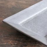 宮城陶器 長方皿 黒釉