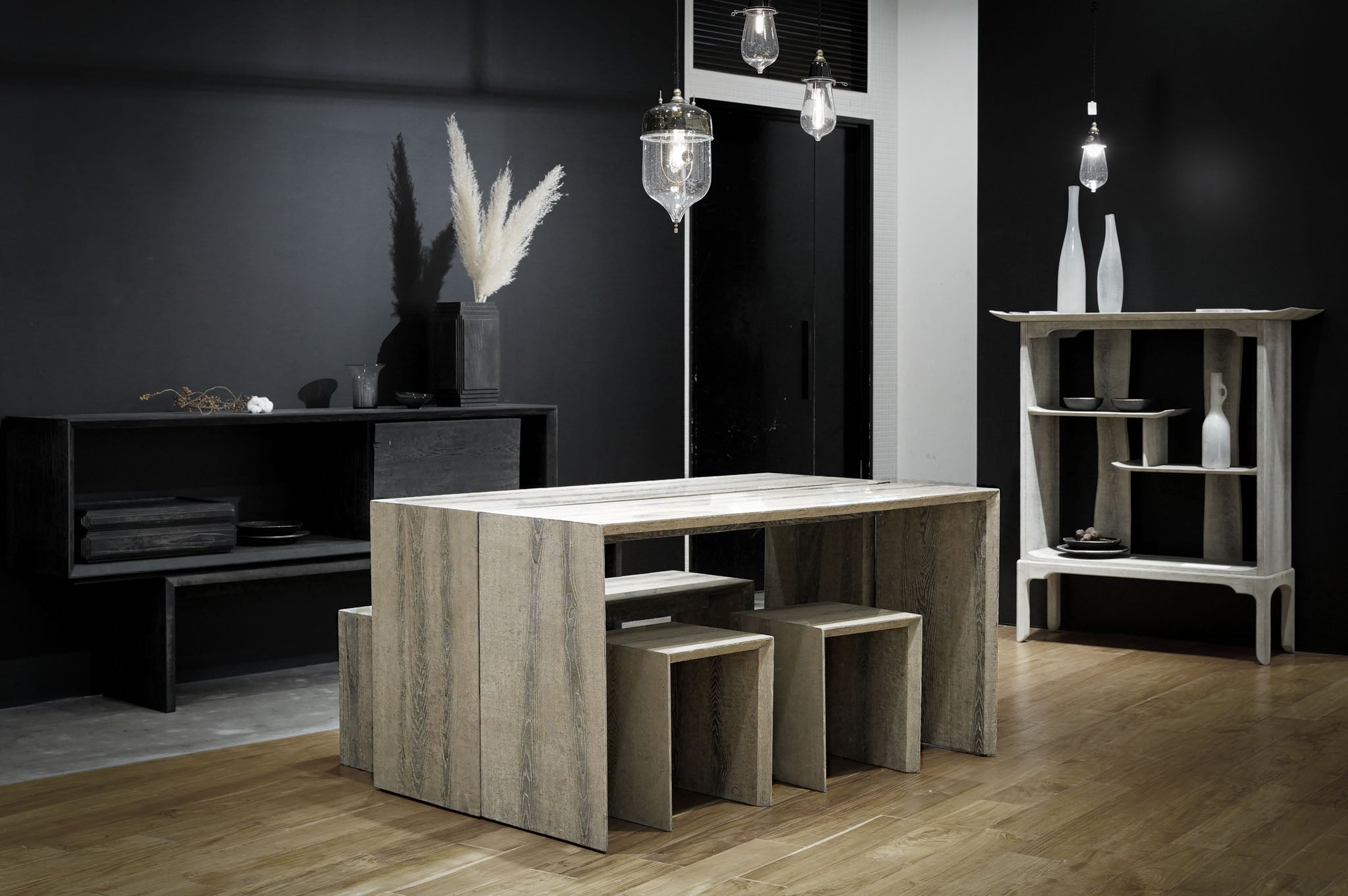 Fuyou M table 1400 x 450 x 700 set of 2