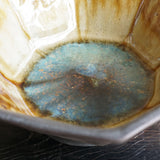 宮城陶器 八角鉢 6寸 黒釉