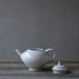 ●22-TS22 白釉 後手ポット