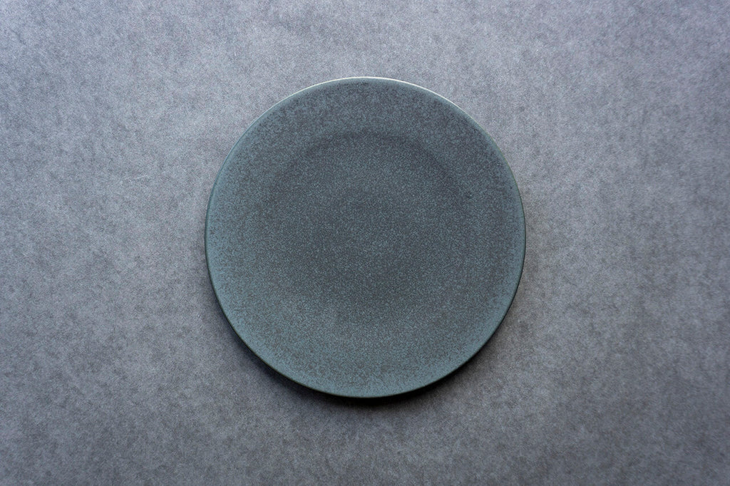 督田昌巳 丸縁盆 黒錆漆 Masami Tokuda Round tray φ 27 cm
