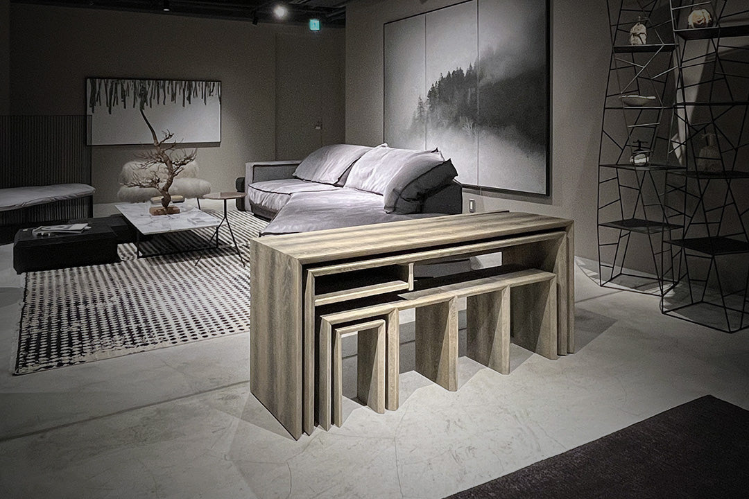 Fuyou Ryurei-joku 7-piece Set (a set of tea service tables and chairs)