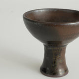 窯変黒唐津高杯 B