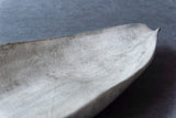 Yuko Ikeda Canoe-shaped Plate with Overglazed Silver (Large) B