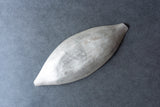 Yuko Ikeda Canoe-shaped Plate with Overglazed Silver (Large) B