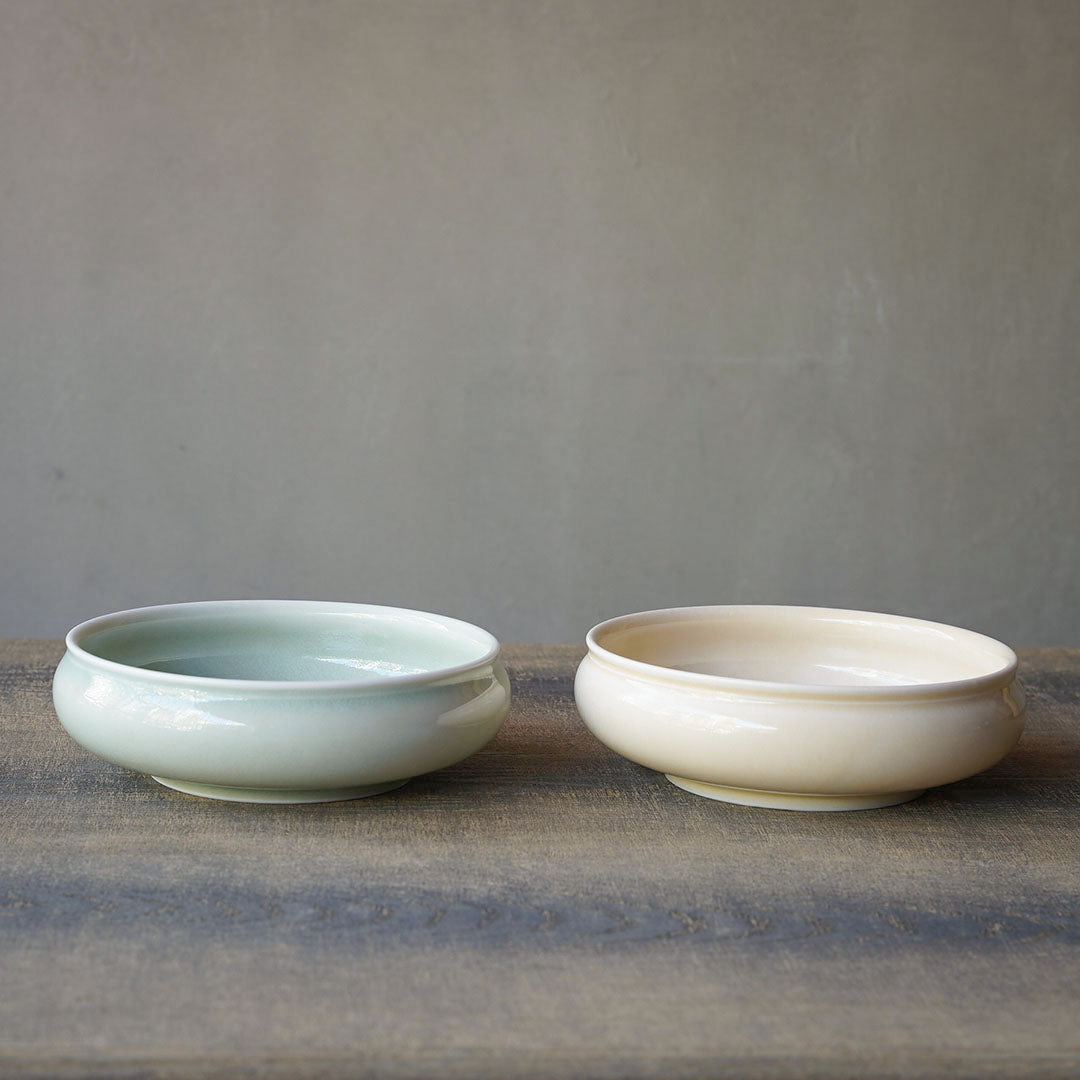 Yuichi Murakami Light beige Celadon Namasu Plate