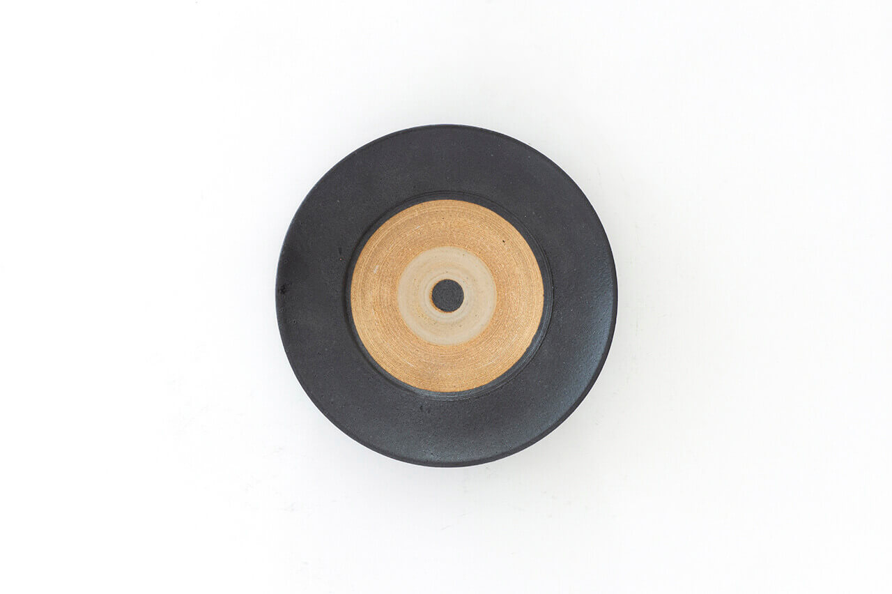 ●21-IK7 -B Mintama Rim Plate 18cm Black