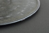 矢野直人 黒釉皿 16cm