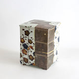 色絵銀彩紅白梅三段重箱