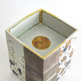 色絵銀彩紅白梅三段重箱