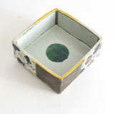 色絵銀彩紅白梅三段重箱