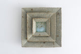 Miyagi Pottery Square Plate L Blue Glaze