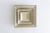 Miyagi Pottery Square Plate L White Glaze