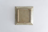 Miyagi Pottery Square Plate L White Glaze