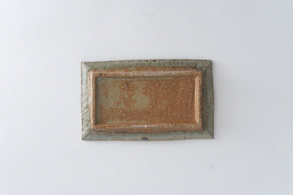 宮城陶器 長方皿 青磁釉 – 雨晴/AMAHARE