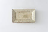 Miyagi Pottery Rectangle Plate White Glaze